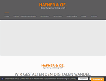 Tablet Screenshot of hafnercie.com